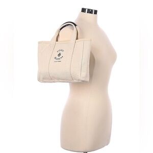 TORY BURCH Mini Mercer Natural Canvas Tote